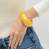Sculpted Resin Bangle Bracelet