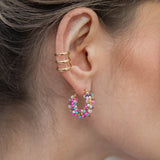 Dainty Handmade Miyuki Hoops