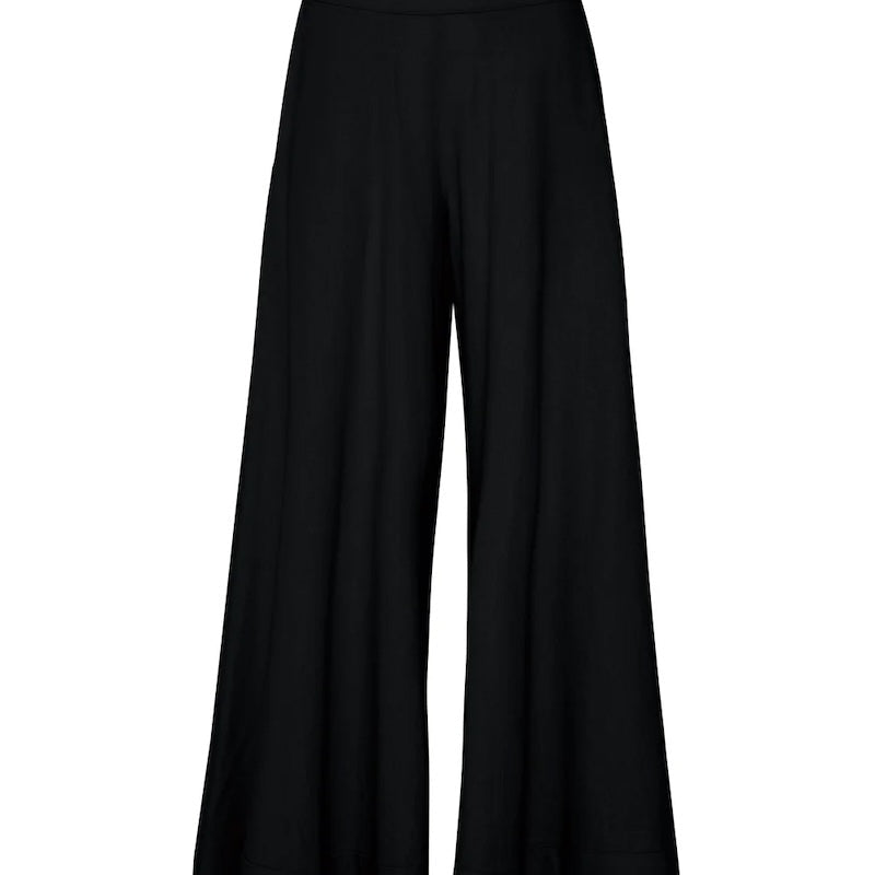 Image of a black pair of pants on a white background. The purpose of this image is to highlight the pants by NAOS because we sell them at EVAMAIA Boutique in Studio City, CA and online.