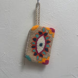 Mini Eye and Flower Wayuu Coin Pouches