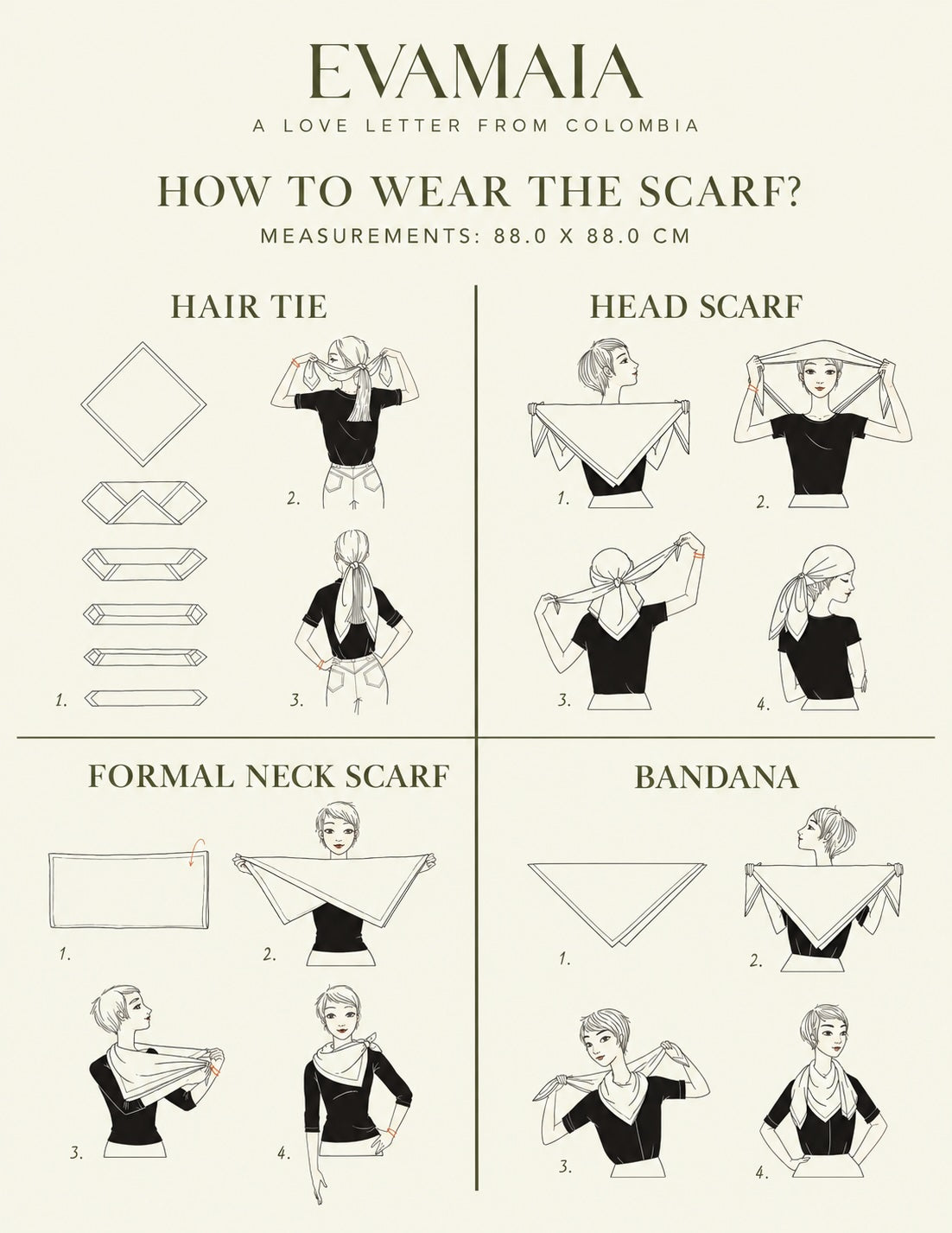 How to wear the Zodiac scarf from Plisse