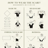 How to wear the Zodiac scarf from Plisse