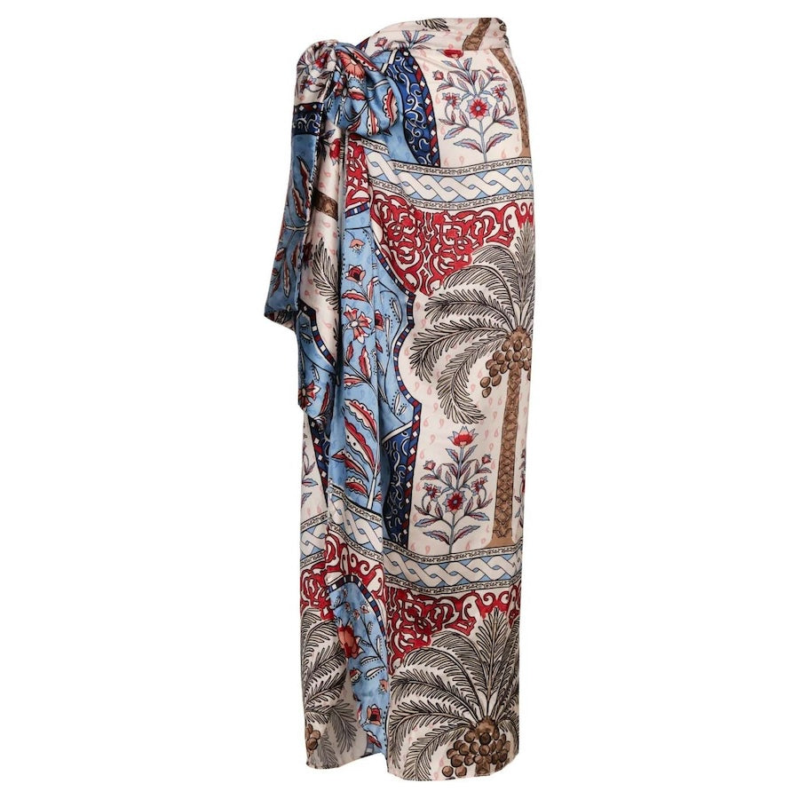 krystel pampa sarong on plain white background
