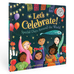 Children's book titled 'Let's Celebrate! Special Days Around the World' with colorful illustrations on the cover.