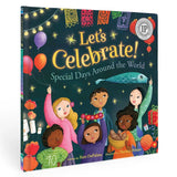 Children's book titled 'Let's Celebrate! Special Days Around the World' with colorful illustrations on the cover.