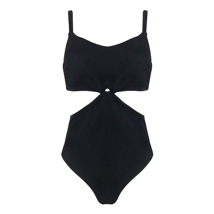 Marcia Cutout One Piece Swimsuit in Black