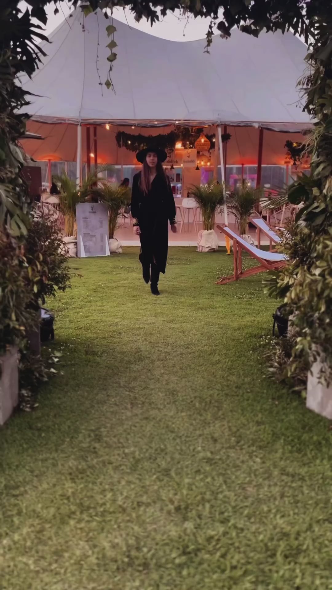Model in velvet kimono dress in black - EVAMAIA