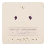 Raw Stone Stud Earrings
