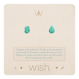Raw Stone Stud Earrings