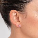 Raw Stone Stud Earrings