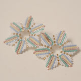 Boucles d'oreilles Miyuki perlées à la main