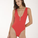Maillot de bain une pièce Sunny Red Misha tressé