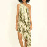 Asymmetric Dress with Rope Shoulder Detail - EVAMAIA