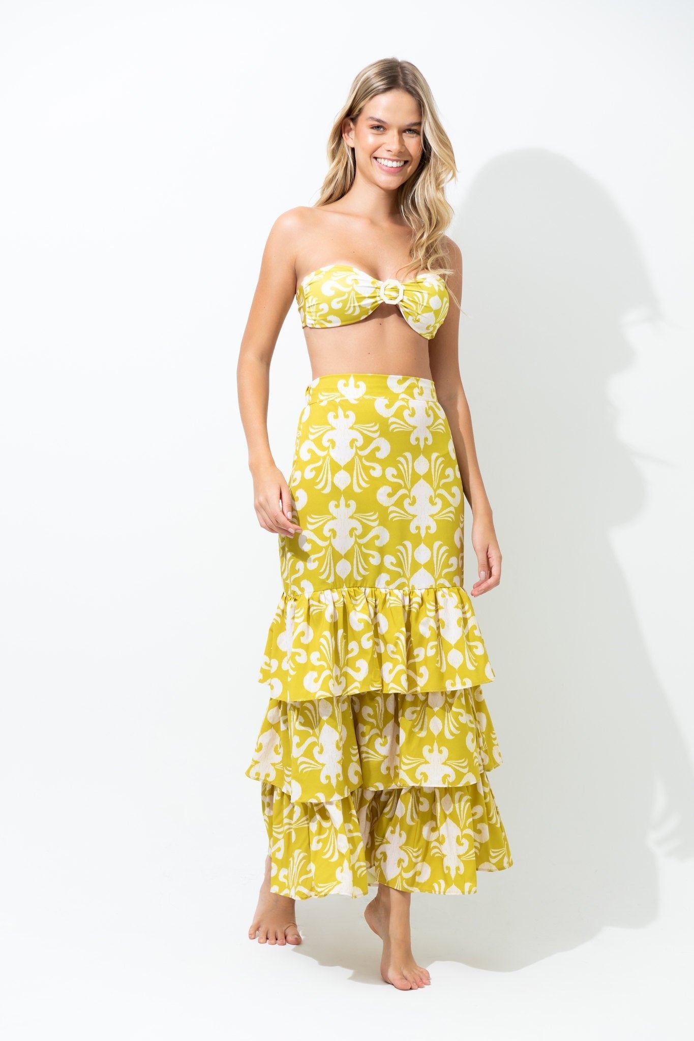 Capri Ruffle Skirt - One Size - EVAMAIA