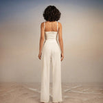 Celeste Marfil Crop Top - EVAMAIA
