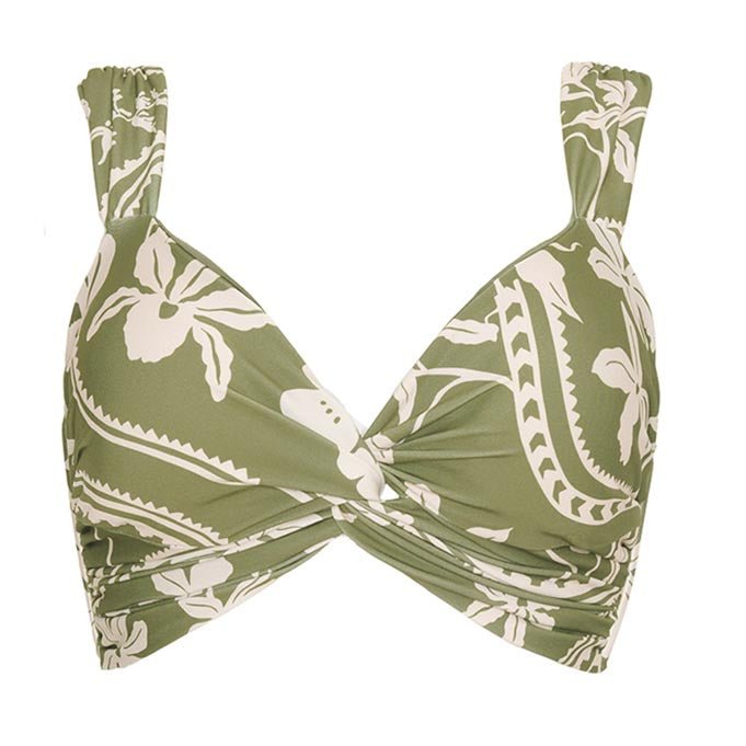 Clara Emerald Bikini Top - EVAMAIA