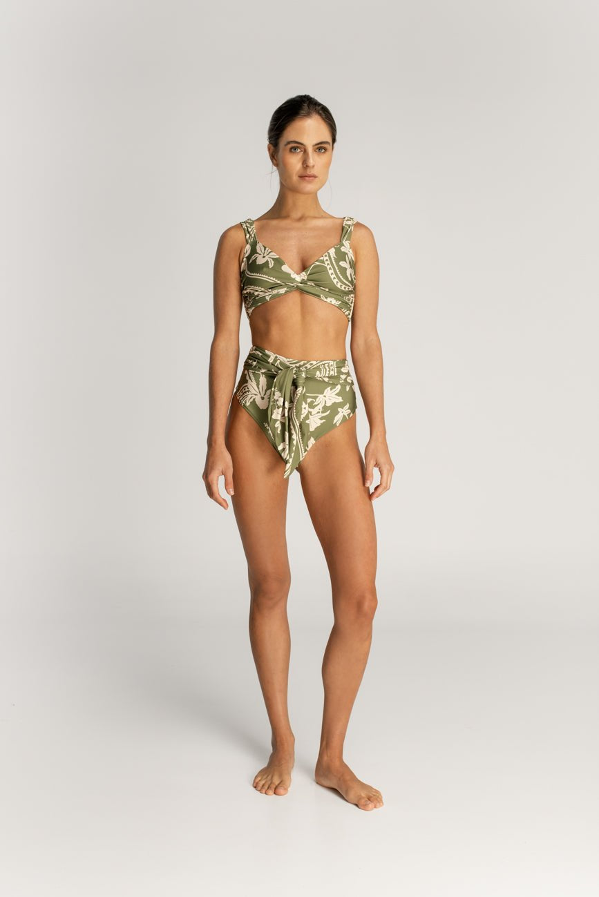 Clara Emerald Bikini Top - EVAMAIA