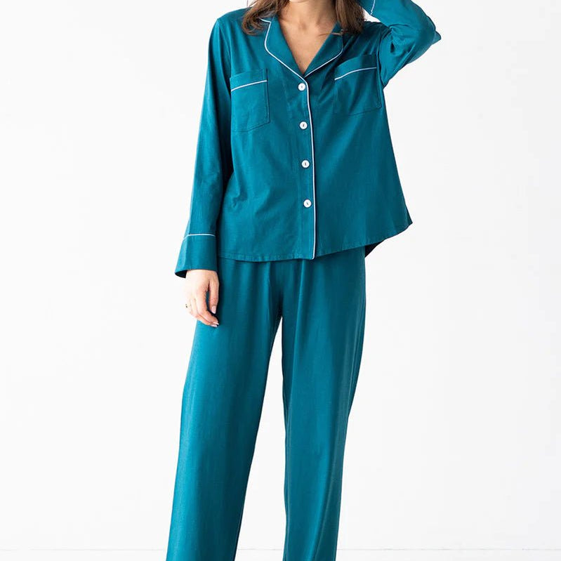 Classic Pajamas in Pima Cotton - EVAMAIA