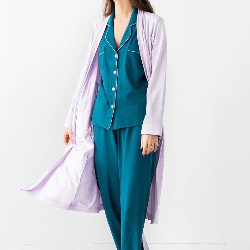 Classic Pajamas in Pima Cotton - EVAMAIA