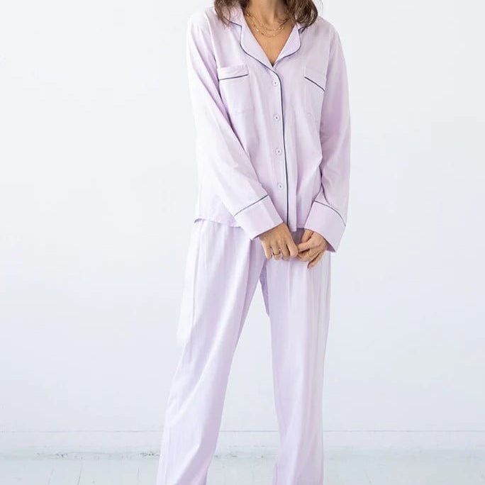 Classic Pajamas in Pima Cotton - EVAMAIA