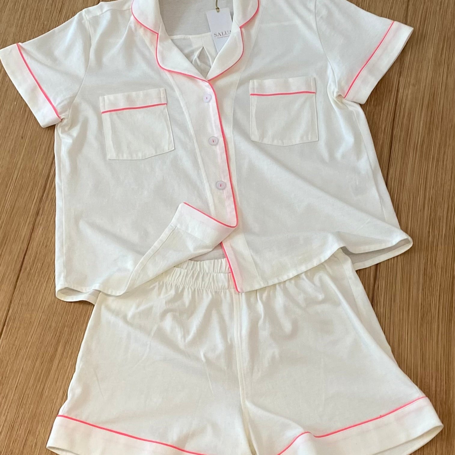 Classic Shorties Pajama Set in Pima Cotton - EVAMAIA