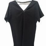 Classic Woven "Lino" Kaftan in Black - EVAMAIA