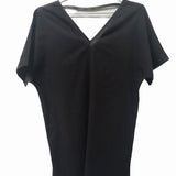Classic Woven "Lino" Kaftan in Black - EVAMAIA