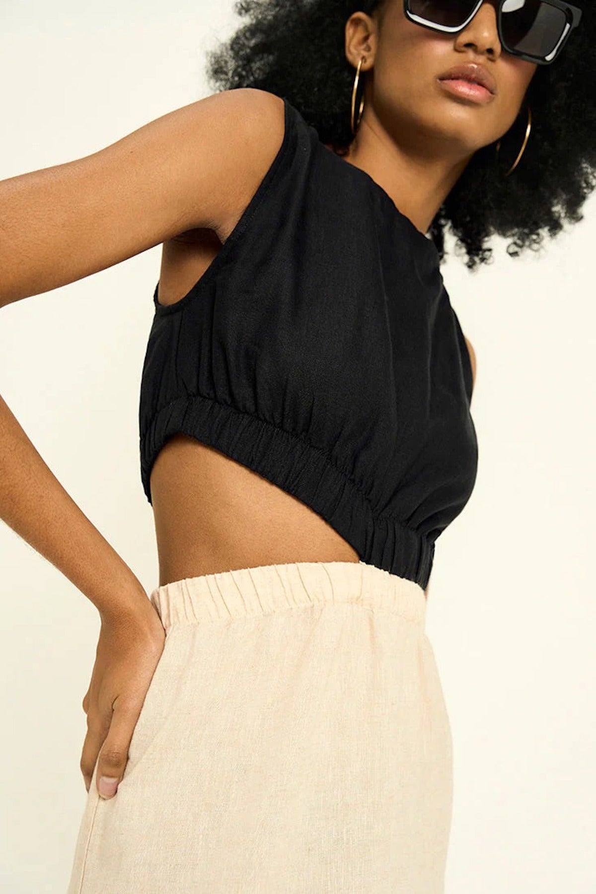 Color Block Side Cutout Dress - EVAMAIA