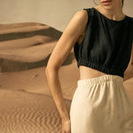 Color Block Side Cutout Dress - EVAMAIA