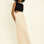 Color Block Side Cutout Dress - EVAMAIA