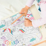 Coloring Placemat & Markers Kit - EVAMAIA
