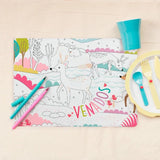 Coloring Placemat & Markers Kit - EVAMAIA