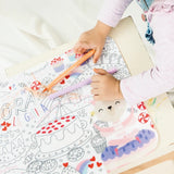 Coloring Placemat & Markers Kit - EVAMAIA