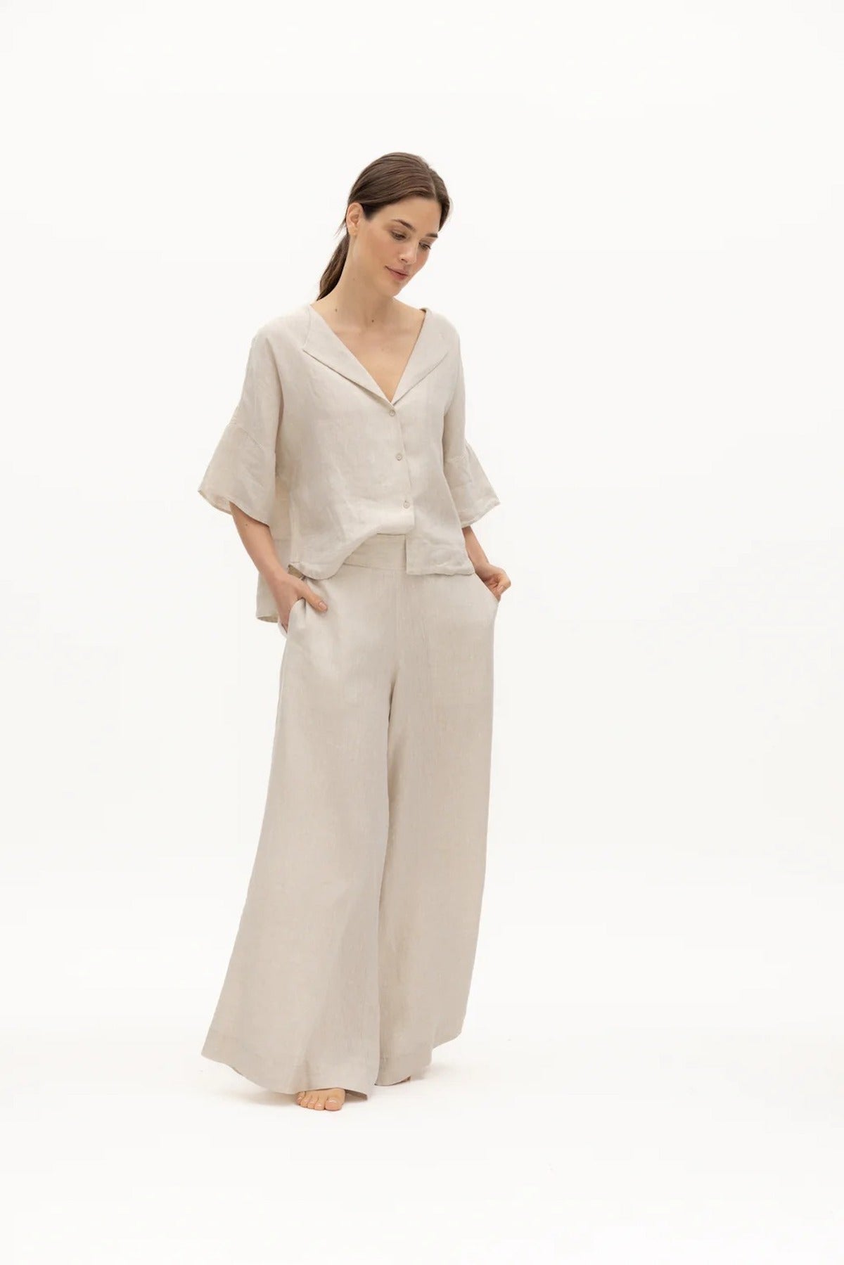 Destino Linen Pants - EVAMAIA