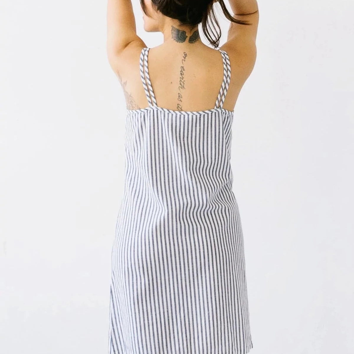 Double Strap Woven Chemise - EVAMAIA