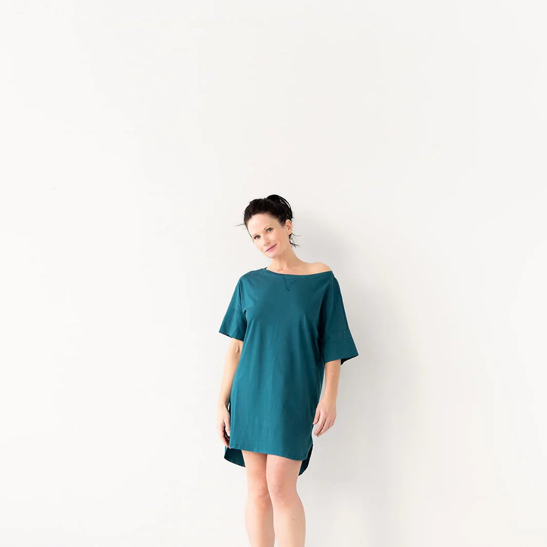 Easy Boatneck Nightshirt - EVAMAIA