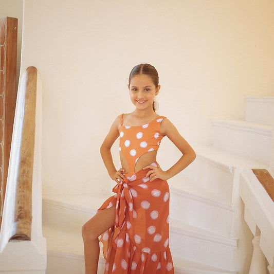 Girls' Polka Dot Skirt - EVAMAIA