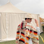 Horizonte Poncho with Hood - EVAMAIA