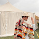 Horizonte Poncho with Hood - EVAMAIA