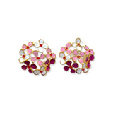 Hydrangea Earrings on a white background