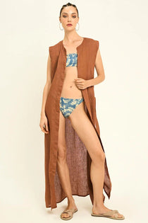 Linen Kimono Vest