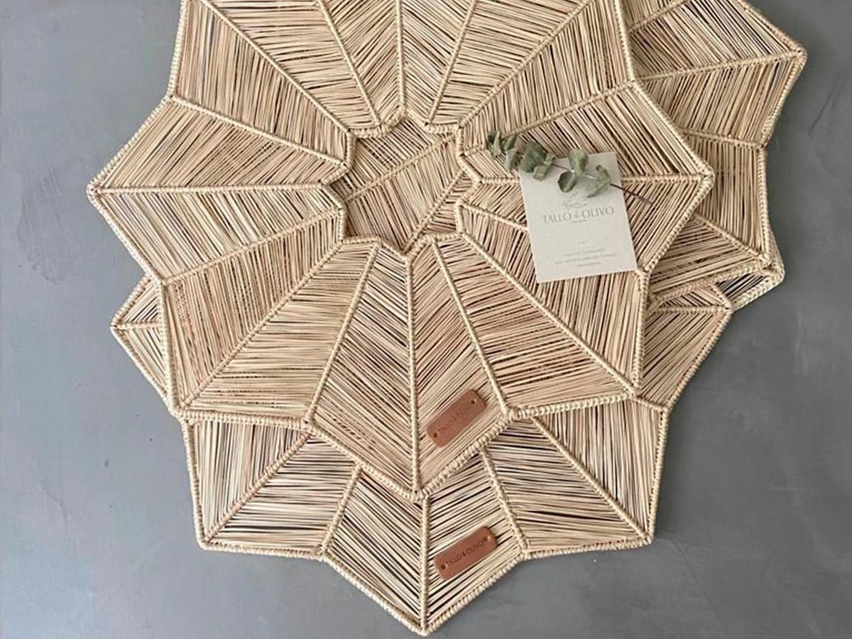 Lotus Placemats - Set of 6 - EVAMAIA