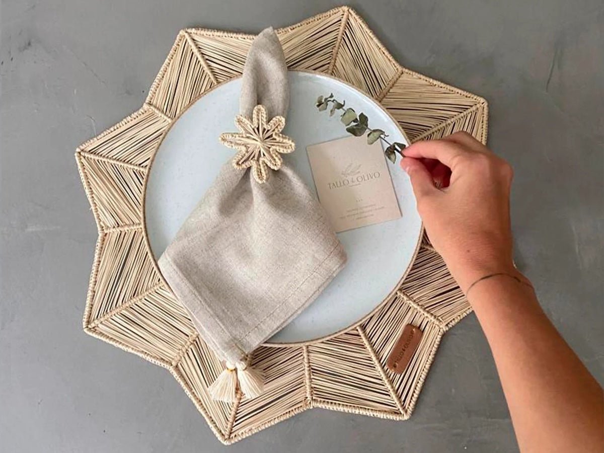 Lotus Placemats - Set of 6 - EVAMAIA