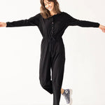 Black Cooling Fabric Lounge Suit