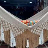 Traditional Weaving Bone Colour  Macrame Hammock