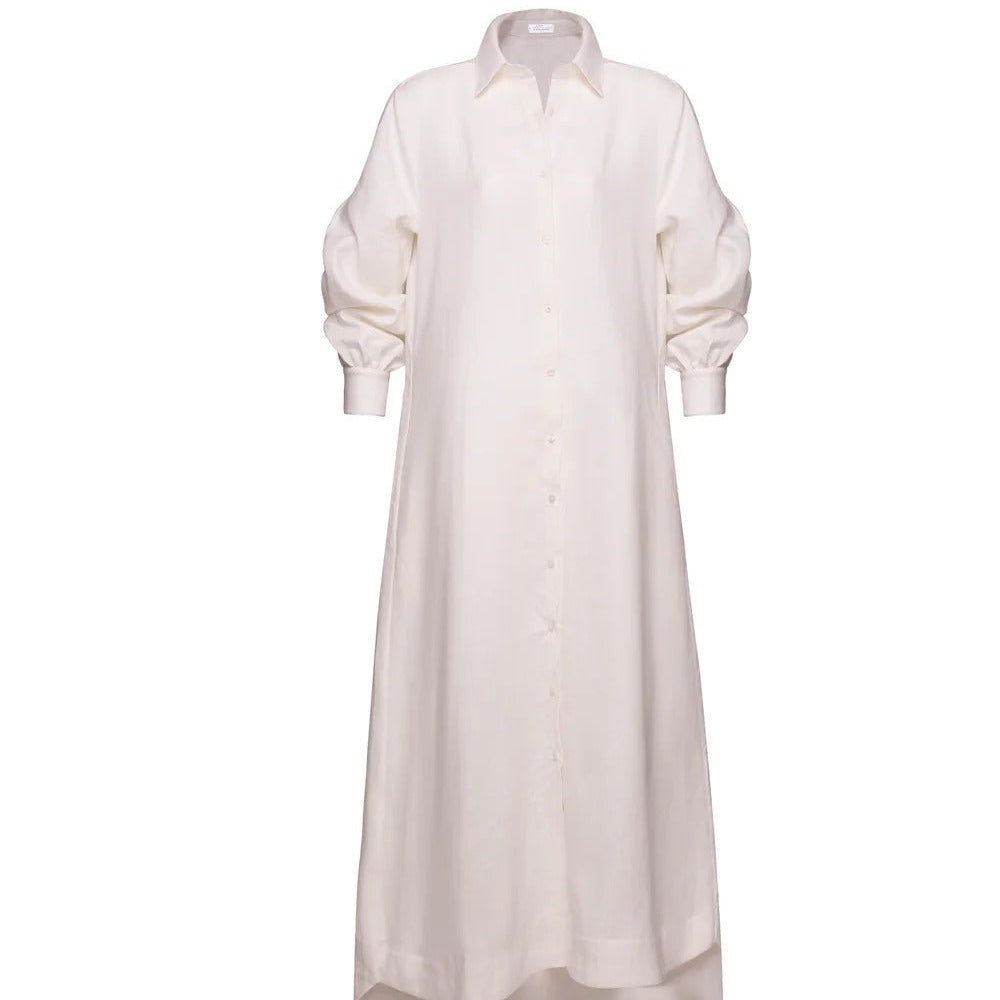 Marea Linen Dress - EVAMAIA