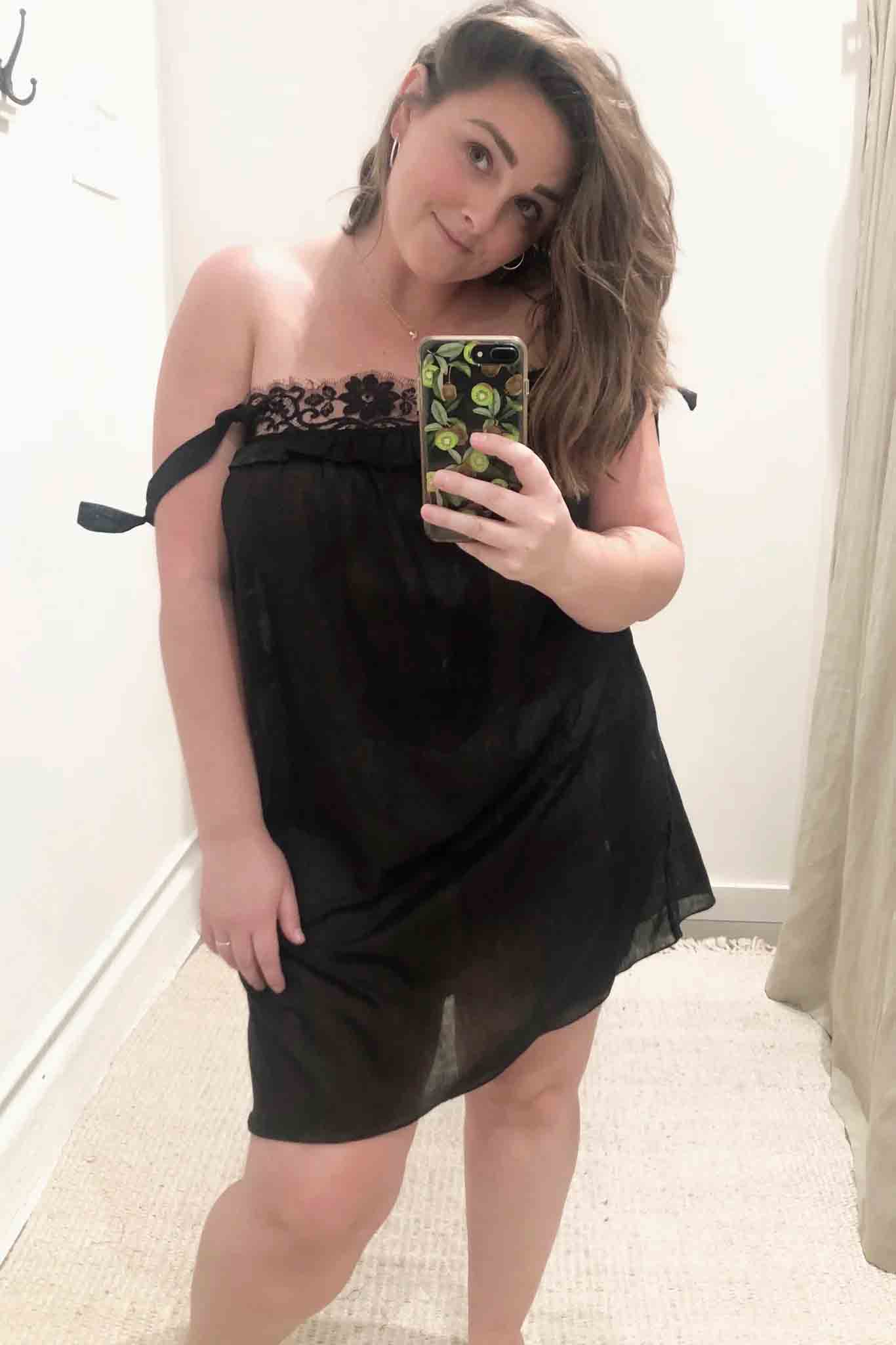 Marseille Night Gown in Silk and Cotton - EVAMAIA