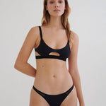 Molly Cutout Bottom in Black - EVAMAIA