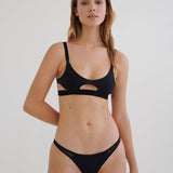 Molly Cutout Bottom in Black - EVAMAIA