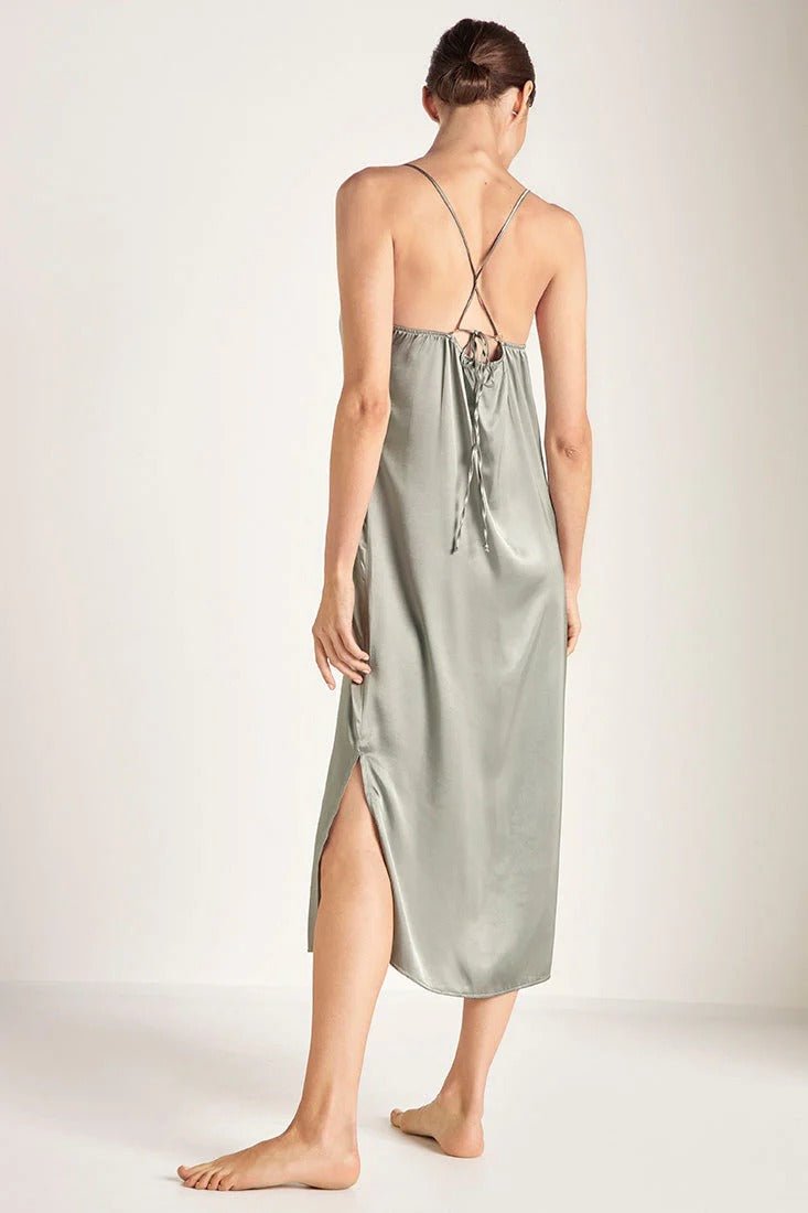 Moonlight Satin Nightgown - EVAMAIA